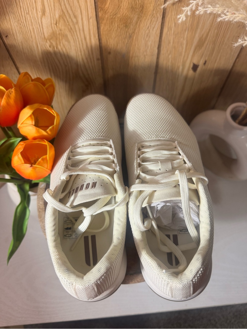 NOBULL White Trainer with Gum Sole - Picture 3 of 4